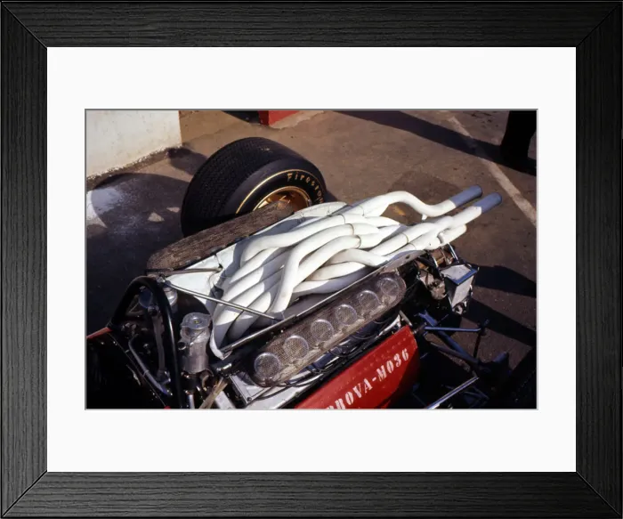 Framed Print : 1967 Ferrari 312 Formula 1 engine. Creator: Unknown Framed Print : 1967 Ferrari 312 Formula 1 engine. Creator: Unknown