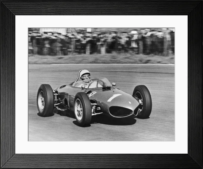 Framed Print : 1961 Ferrari 156S, Phill Hill. Creator: Unknown Framed Print : 1961 Ferrari 156S, Phill Hill. Creator: Unknown