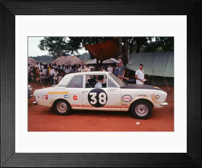 Framed Print : Ford Cortina MkII, 1967 East African Safari. Creator: Unknown Framed Print : Ford Cortina MkII, 1967 East African Safari. Creator: Unknown