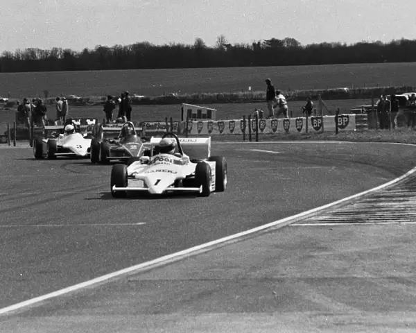Ralt RT3, Ayrton Senna, Formula 3 at Thruxton 4th April 1983. Creator: Unknown