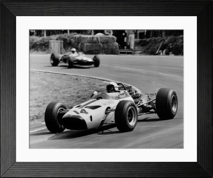 Framed Print : McLaren - Serenissima, Bruce McLaren 1966. Creator: Unknown Framed Print : McLaren - Serenissima, Bruce McLaren 1966. Creator: Unknown