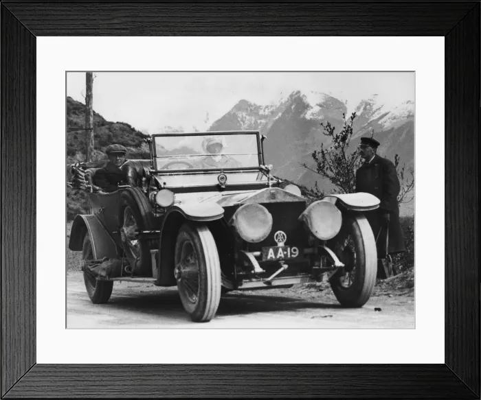 Framed Print : 1910 Rolls - Royce Silver Ghost of John Scott Montagu. Creator: Unknown Framed Print : 1910 Rolls - Royce Silver Ghost of John Scott Montagu. Creator: Unknown