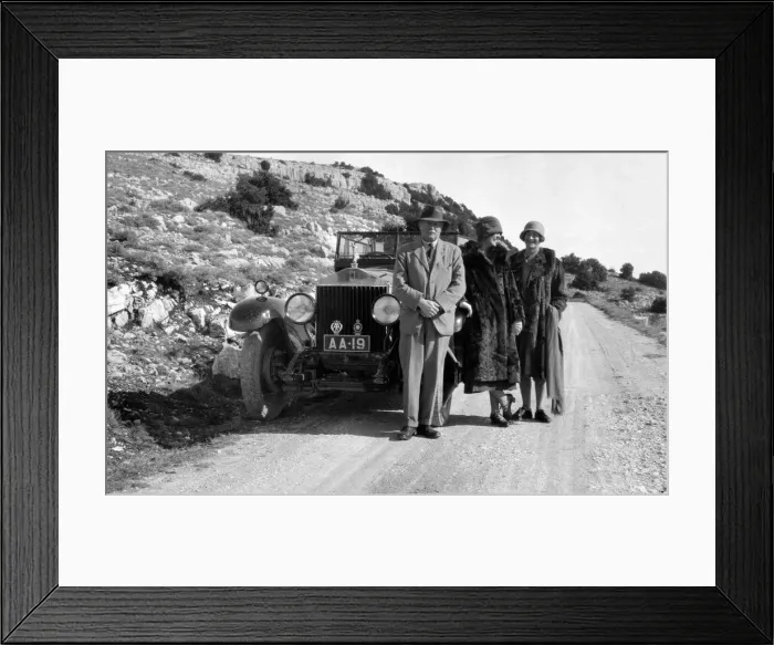 Framed Print : John Scott Montagu with Rolls - Royce Phantom 1. Creator: Unknown Framed Print : John Scott Montagu with Rolls - Royce Phantom 1. Creator: Unknown