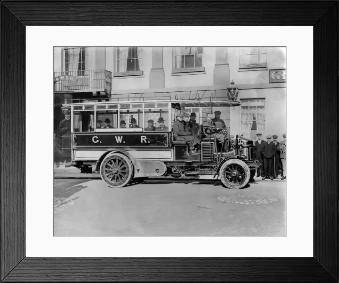 Framed Print : 1905 Wolseley bus. Creator: Unknown Framed Print : 1905 Wolseley bus. Creator: Unknown