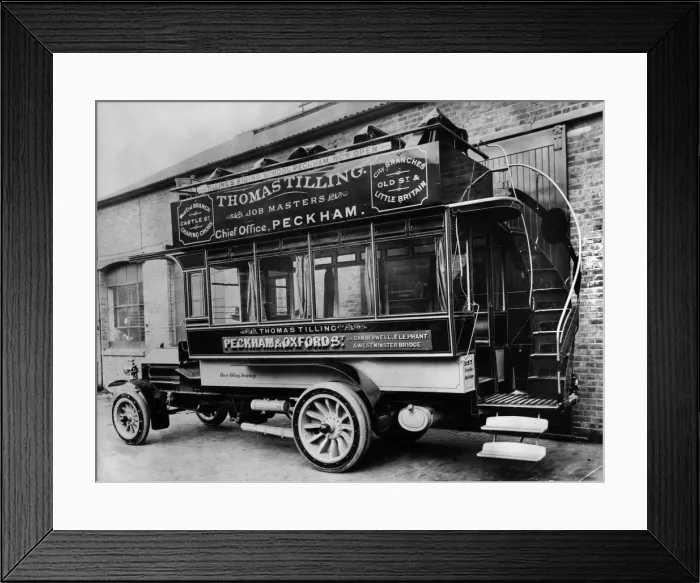 Framed Print : 1904 Milnes - Daimler, first Thomas Tilling bus. Creator: Unknown Framed Print : 1904 Milnes - Daimler, first Thomas Tilling bus. Creator: Unknown