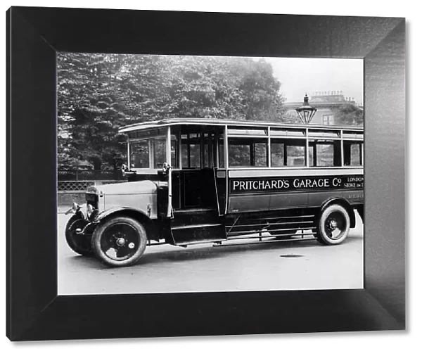 1925 Thornycroft bus for Pritchards garage. Creator: Unknown