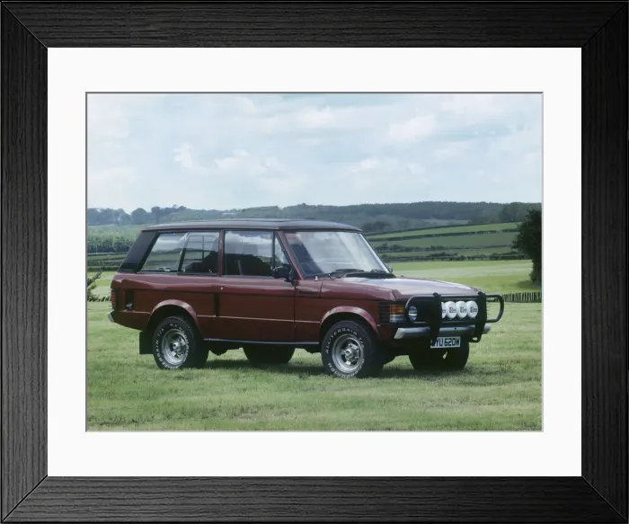 Framed Print : 1981 Range Rover by Rapport. Creator: Unknown Framed Print : 1981 Range Rover by Rapport. Creator: Unknown