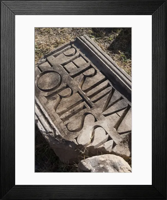 Framed Print : Algeria, Lambaesis, Inscriptions Framed Print : Algeria, Lambaesis, Inscriptions
