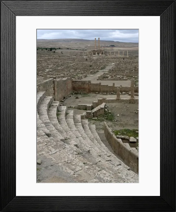Framed Print : Algeria, Timgad, Theatre Framed Print : Algeria, Timgad, Theatre