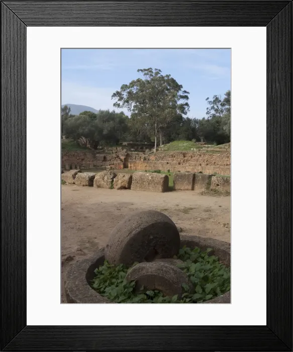 Framed Print : Algeria, Tipasa, Amph, Oil press Framed Print : Algeria, Tipasa, Amph, Oil press