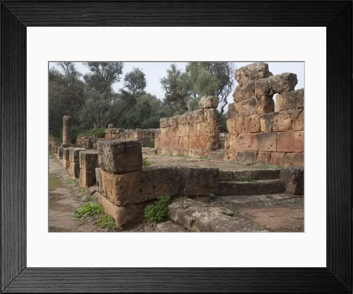 Framed Print : Algeria, Tipasa, Temples Framed Print : Algeria, Tipasa, Temples