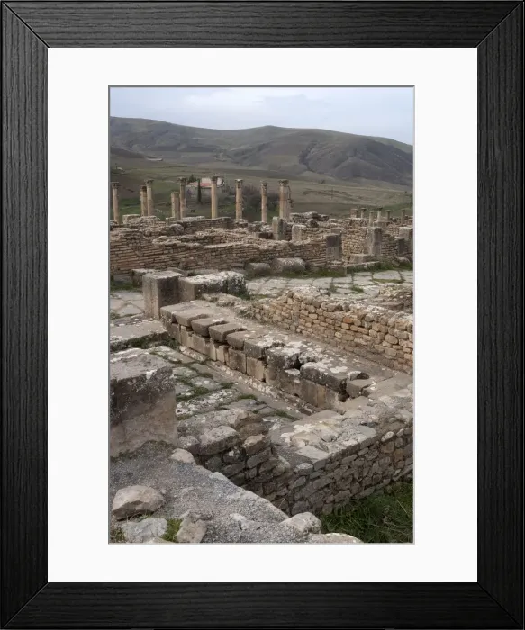 Framed Print : Algeria, Djemila, Cardo view Framed Print : Algeria, Djemila, Cardo view