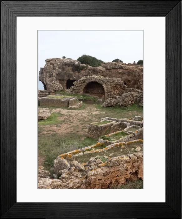 Framed Print : Algeria, Tipasa, W. Necropolis Framed Print : Algeria, Tipasa, W. Necropolis