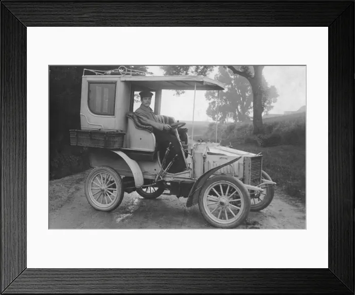 Framed Print : 1903 White steam car. Creator: Unknown Framed Print : 1903 White steam car. Creator: Unknown
