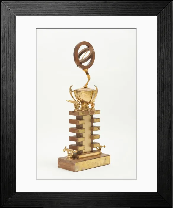 Framed Print : SEMA (Speed Equipment Manufacturers Association) Allard trophy for dragsters. Creator: Unknown Framed Print : SEMA (Speed Equipment Manufacturers Association) Allard trophy for dragsters. Creator: Unknown