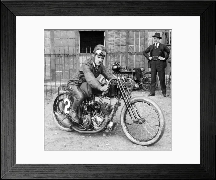 Framed Print : 1923 Zenith ridden by T. Allchin. Creator: Unknown Framed Print : 1923 Zenith ridden by T. Allchin. Creator: Unknown