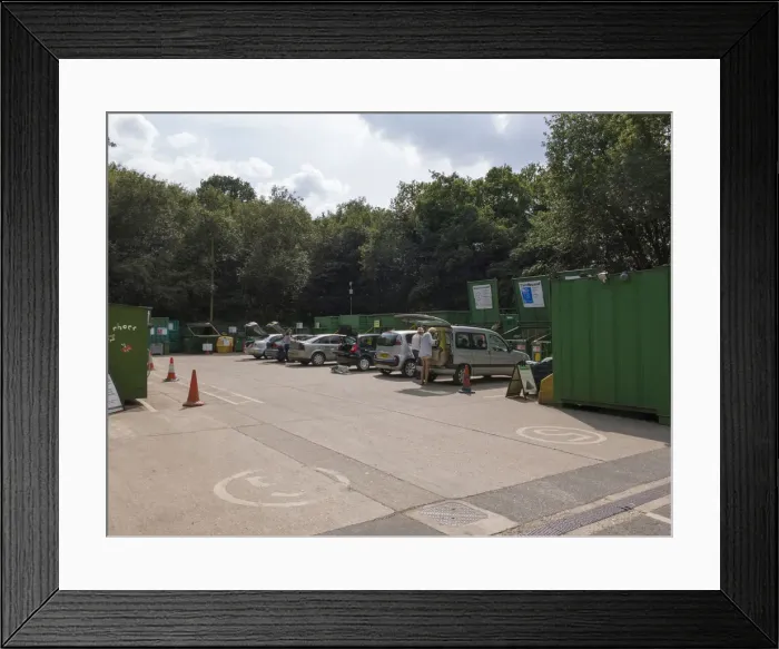 Framed Print : Recycling centre in Norfolk 2014. Creator: Unknown Framed Print : Recycling centre in Norfolk 2014. Creator: Unknown