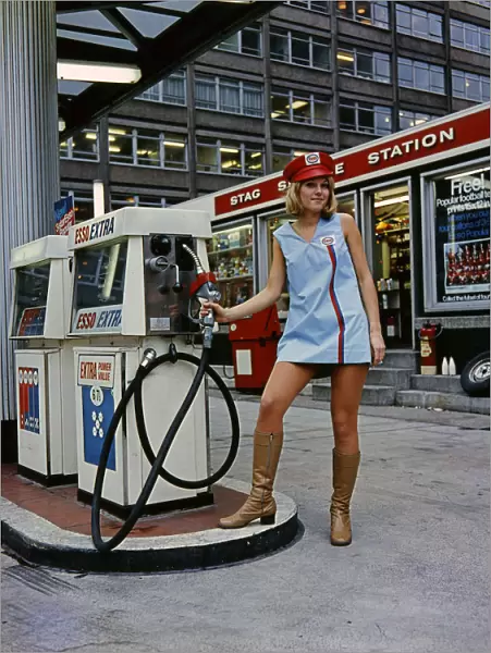 Esso petrol station uniform 1970. Creator: Unknown