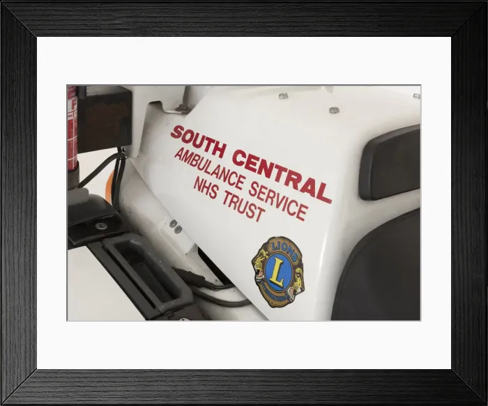 Framed Print : 2001 Honda ST1100 Pan European Ambulance bike. Creator: Unknown Framed Print : 2001 Honda ST1100 Pan European Ambulance bike. Creator: Unknown