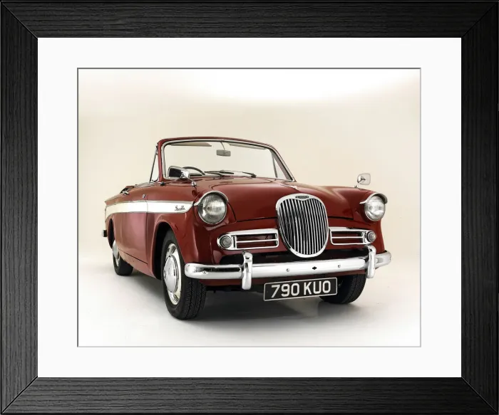 Framed Print : 1962 Singer Gazelle 1600 IIIc Convertible. Creator: Unknown