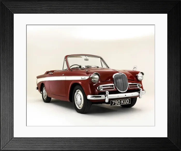 Framed Print : 1962 Singer Gazelle 1600 IIIc Convertible. Creator: Unknown Framed Print : 1962 Singer Gazelle 1600 IIIc Convertible. Creator: Unknown