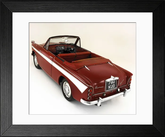 Framed Print : 1962 Singer Gazelle 1600 IIIc Convertible. Creator: Unknown Framed Print : 1962 Singer Gazelle 1600 IIIc Convertible. Creator: Unknown