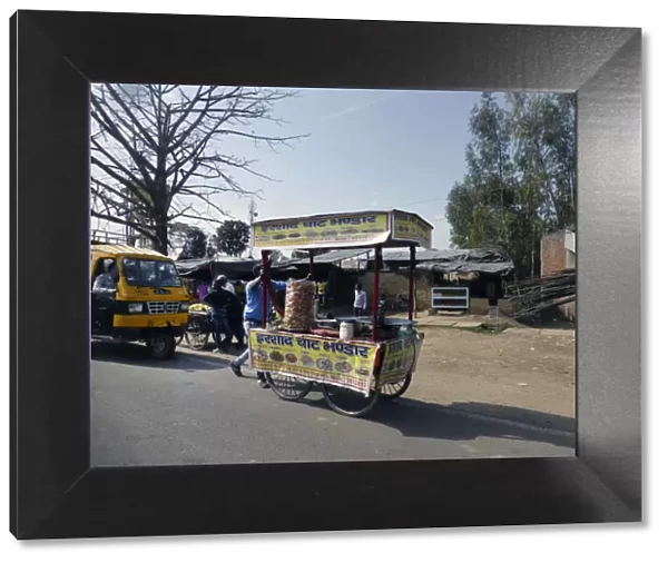 Mobile street food stall, Uttarakhand, India. Creator: Unknown