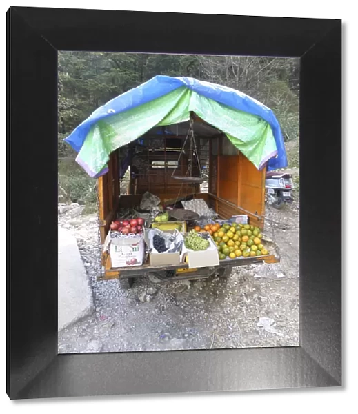 Fruit stall in Dharamshala Himachal Pradesh India 2017. Creator: Unknown