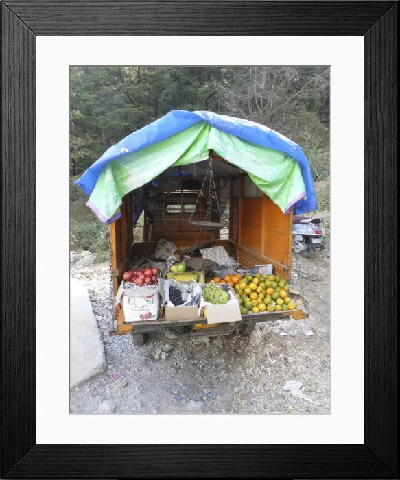 Framed Print : Fruit stall in Dharamshala Himachal Pradesh India 2017. Creator: Unknown Framed Print : Fruit stall in Dharamshala Himachal Pradesh India 2017. Creator: Unknown