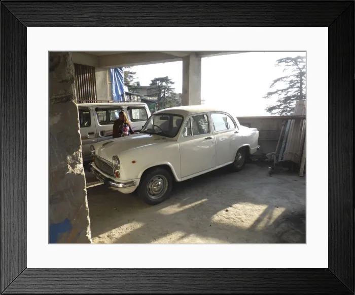 Framed Print : Hindustan in garage, India 2017. Creator: Unknown Framed Print : Hindustan in garage, India 2017. Creator: Unknown