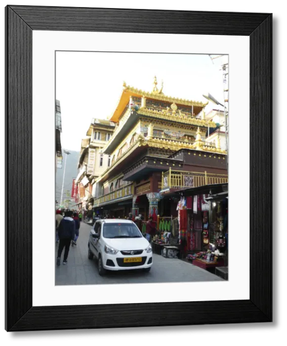Framed Print : Dharamshala street scene Himachal Pradesh. Creator: Unknown Framed Print : Dharamshala street scene Himachal Pradesh. Creator: Unknown