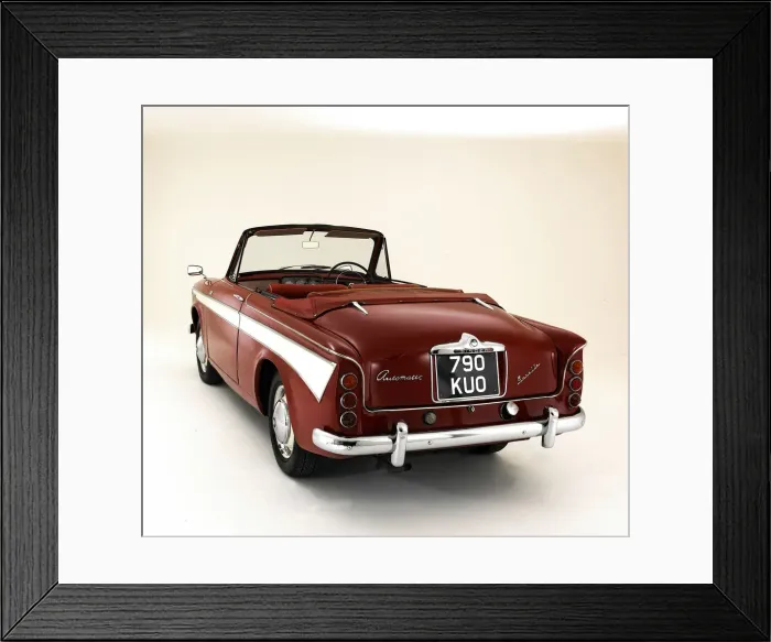 Framed Print : 1962 Singer Gazelle 1600 IIIc Convertible. Creator: Unknown Framed Print : 1962 Singer Gazelle 1600 IIIc Convertible. Creator: Unknown