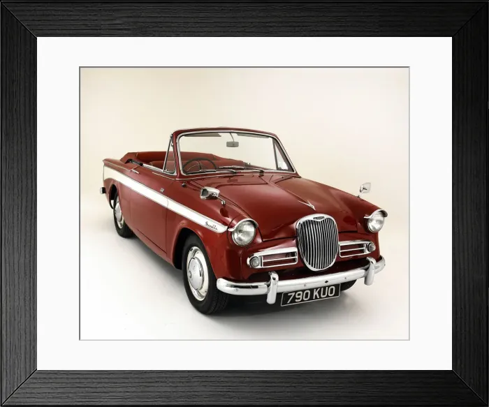 Framed Print : 1962 Singer Gazelle 1600 IIIc Convertible. Creator: Unknown Framed Print : 1962 Singer Gazelle 1600 IIIc Convertible. Creator: Unknown