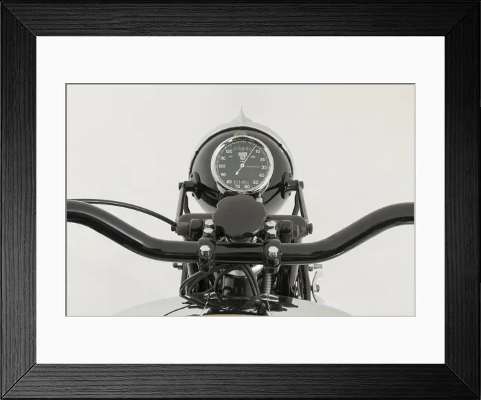Framed Print : 1936 Brough Superior 11-50 Special Combination. Creator: Unknown Framed Print : 1936 Brough Superior 11-50 Special Combination. Creator: Unknown