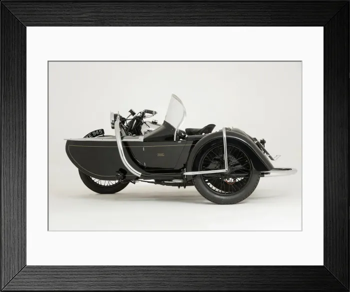 Framed Print : 1936 Brough Superior 11-50 Special Combination. Creator: Unknown Framed Print : 1936 Brough Superior 11-50 Special Combination. Creator: Unknown