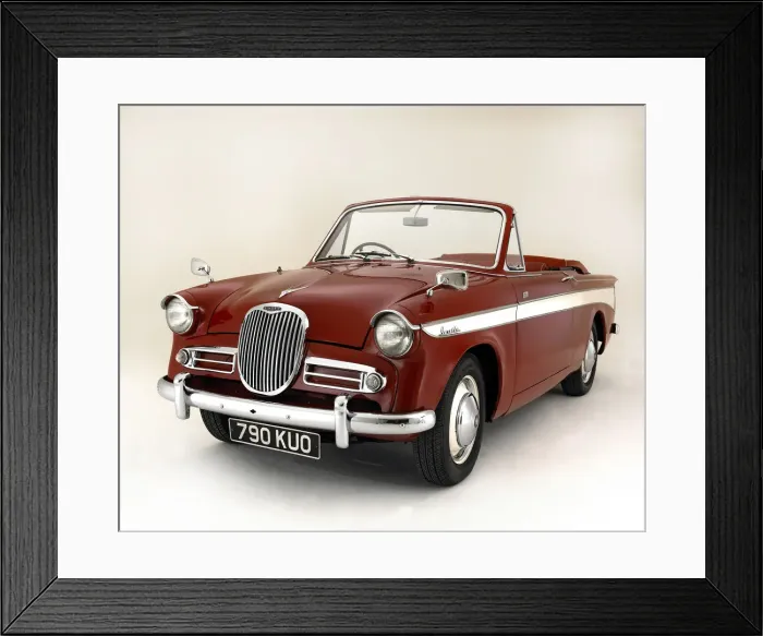 Framed Print : 1962 Singer Gazelle 1600 IIIc Convertible. Creator: Unknown Framed Print : 1962 Singer Gazelle 1600 IIIc Convertible. Creator: Unknown