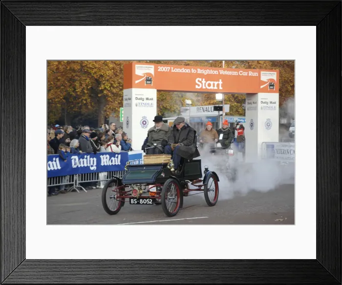 Framed Print : 1903 Stanley Steamer on the 2007 London to Brighton run. Creator: Unknown Framed Print : 1903 Stanley Steamer on the 2007 London to Brighton run. Creator: Unknown