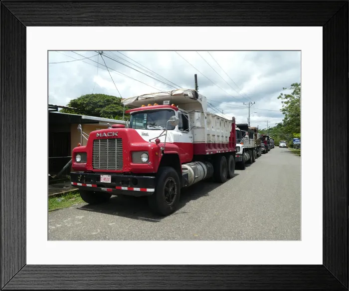 Framed Print : Mack Truck at a truck stop in Costa Rica 2018. Creator: Unknown Framed Print : Mack Truck at a truck stop in Costa Rica 2018. Creator: Unknown