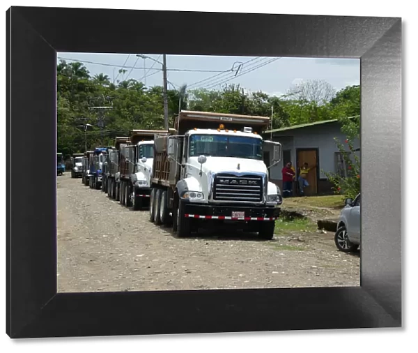 Convoy of Mack Trucks in Costa Rica 2018. Creator: Unknown