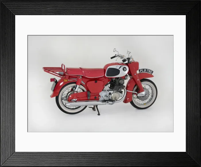 Framed Print : 1967 Honda C77 motorcycle. Creator: Unknown Framed Print : 1967 Honda C77 motorcycle. Creator: Unknown