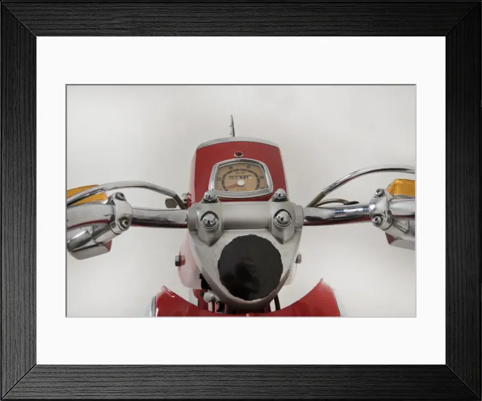 Framed Print : 1967 Honda C77 motorcycle. Creator: Unknown Framed Print : 1967 Honda C77 motorcycle. Creator: Unknown