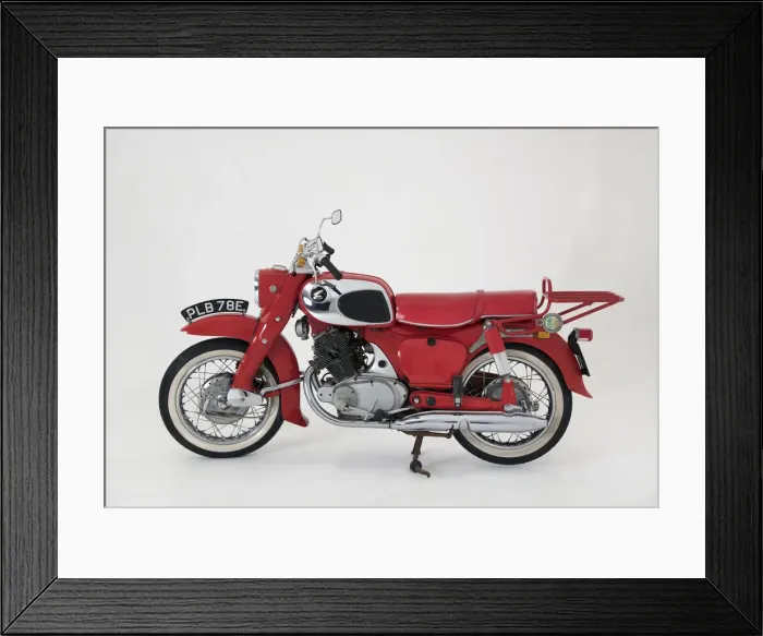 Framed Print : 1967 Honda C77 motorcycle. Creator: Unknown Framed Print : 1967 Honda C77 motorcycle. Creator: Unknown