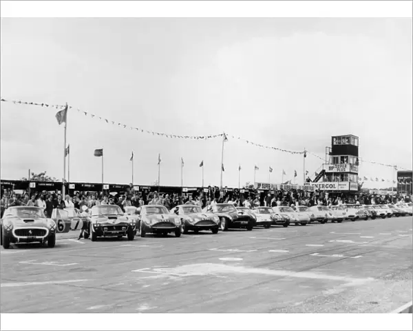 Start of 1961 Tourist Trophy race at Goodwood. Creator: Unknown