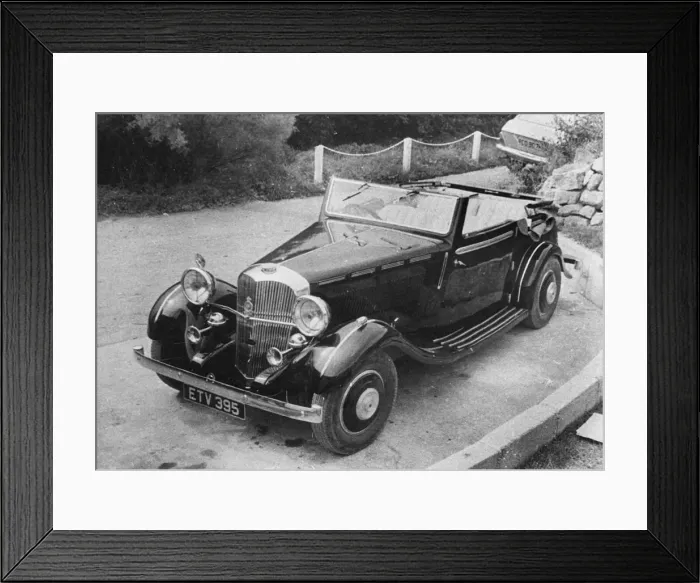 Framed Print : 1937 Brough Superior 6cyl cabriolet. Creator: Unknown
