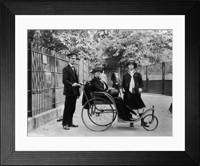 Framed Print : 1895 Invalid chair. Creator: Unknown Framed Print : 1895 Invalid chair. Creator: Unknown