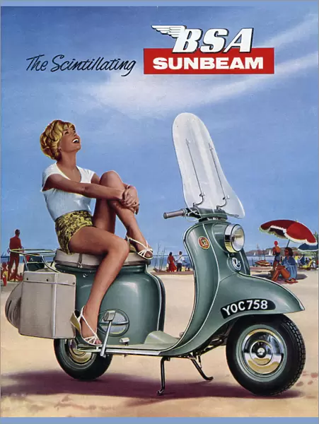 1964 BSA Sunbeam scooter brochure. Creator: Unknown