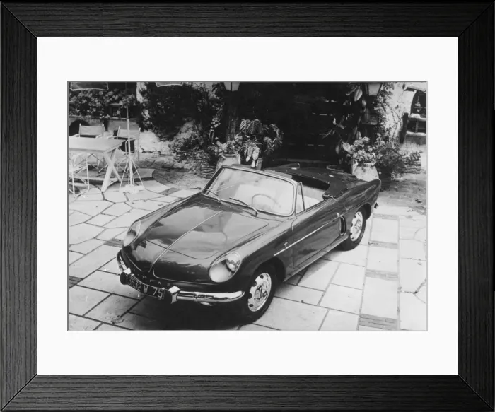 Framed Print : 1961 Alpine A110 Cabriolet Sport. Creator: Unknown Framed Print : 1961 Alpine A110 Cabriolet Sport. Creator: Unknown