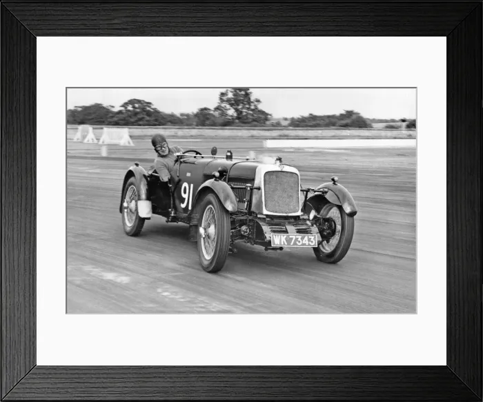 Framed Print : 1928 Alvis 12-75 fwd at Silverstone. Creator: Unknown Framed Print : 1928 Alvis 12-75 fwd at Silverstone. Creator: Unknown