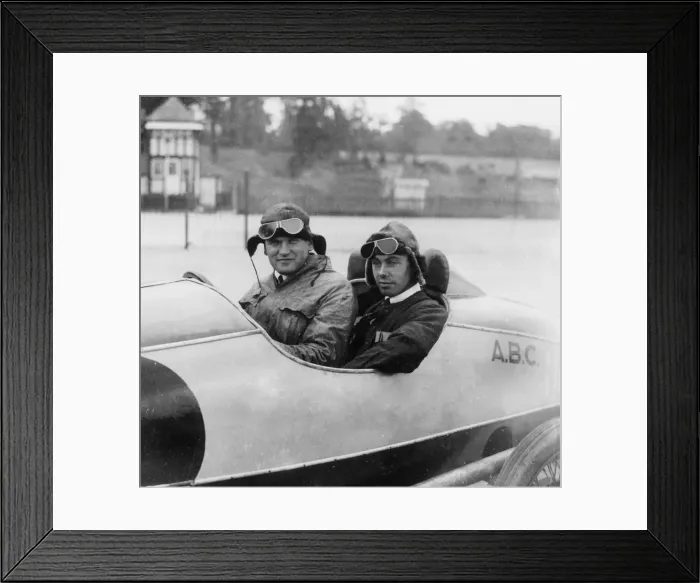 Framed Print : Gordon England in ABC at Brooklands 1921. Creator: Unknown Framed Print : Gordon England in ABC at Brooklands 1921. Creator: Unknown