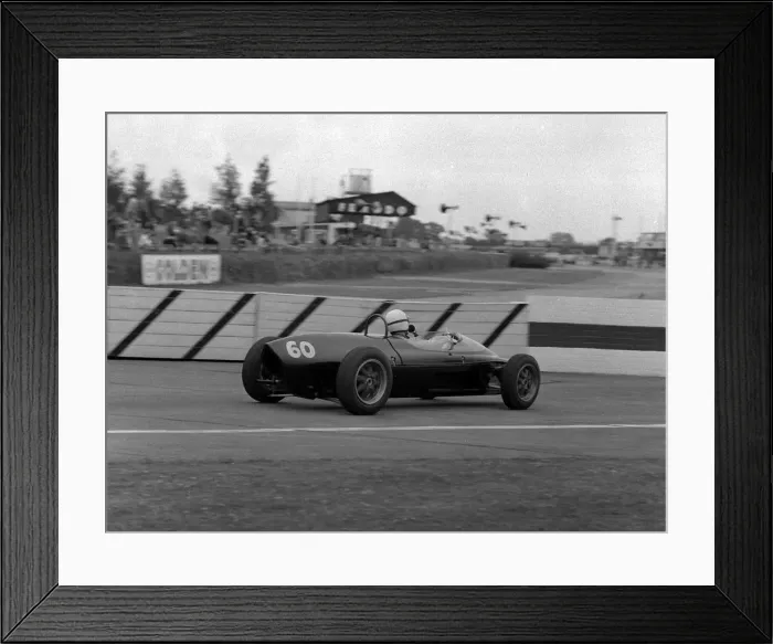 Framed Print : Lola-Ford, Bill McCowen, Goodwood 10th June 1961. Creator: Unknown Framed Print : Lola-Ford, Bill McCowen, Goodwood 10th June 1961. Creator: Unknown